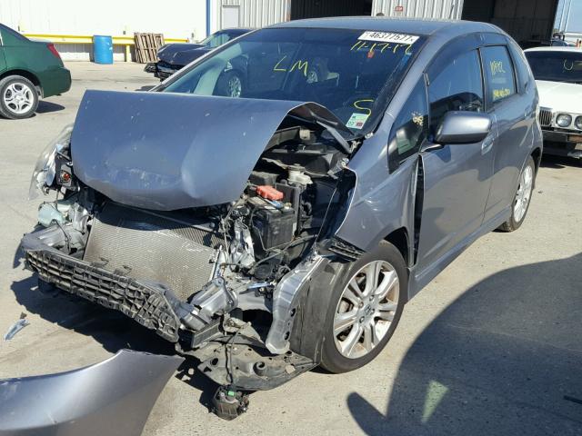 JHMGE8H69AS004284 - 2010 HONDA FIT SPORT GRAY photo 2