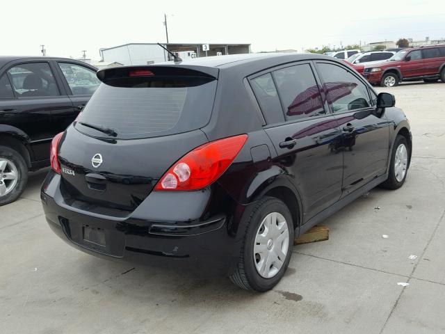 3N1BC1CP3CK266322 - 2012 NISSAN VERSA S BLACK photo 4