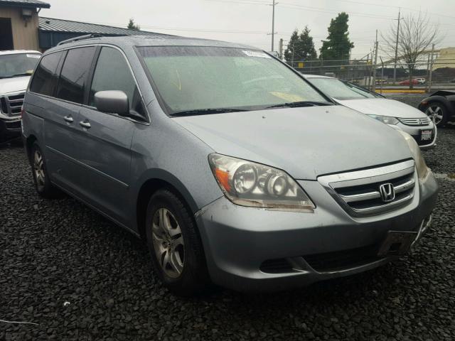 5FNRL38685B026119 - 2005 HONDA ODYSSEY EX SILVER photo 1