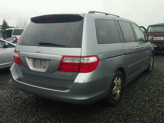 5FNRL38685B026119 - 2005 HONDA ODYSSEY EX SILVER photo 4