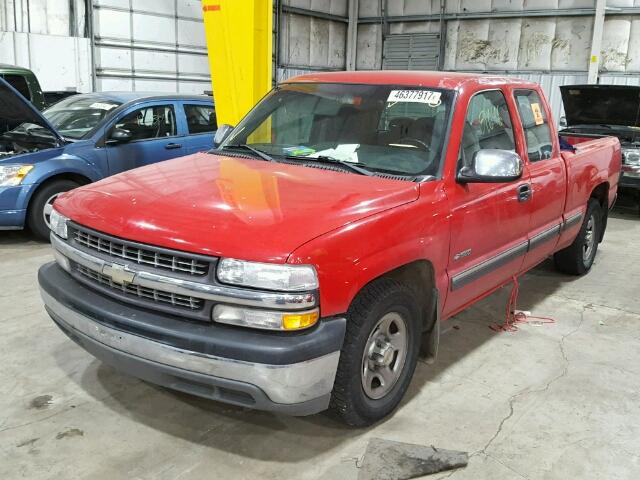 2GCEC19V011162993 - 2001 CHEVROLET SILVERADO MAROON photo 2