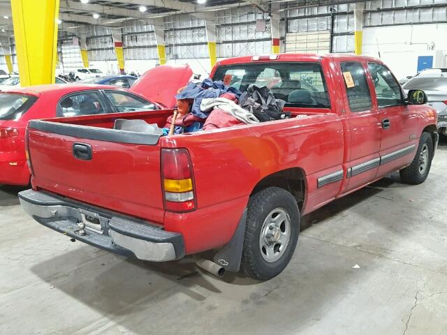 2GCEC19V011162993 - 2001 CHEVROLET SILVERADO MAROON photo 4