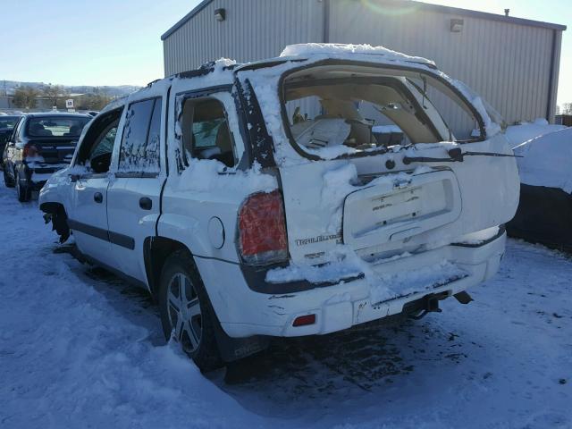 1GNDT13SX52134027 - 2005 CHEVROLET TRAILBLAZE WHITE photo 3