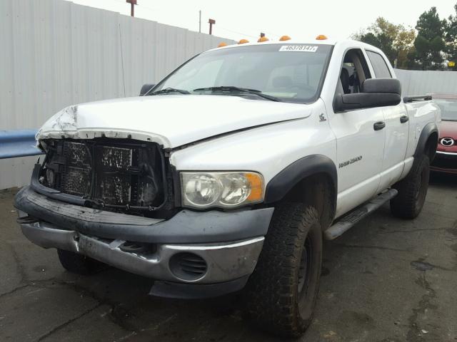 3D7KU286X4G126665 - 2004 DODGE RAM 2500 S WHITE photo 2