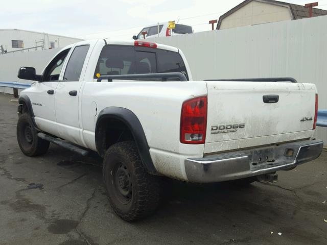 3D7KU286X4G126665 - 2004 DODGE RAM 2500 S WHITE photo 3