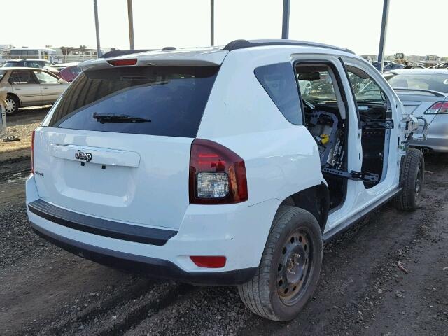 1C4NJDBB2GD520292 - 2016 JEEP COMPASS SP WHITE photo 4