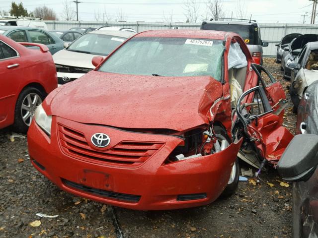 4T4BE46KX8R043258 - 2008 TOYOTA CAMRY CE RED photo 2