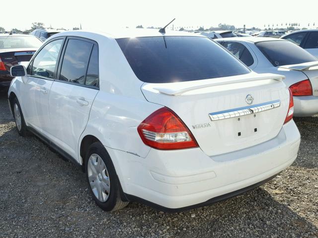 3N1BC1AP4AL405187 - 2010 NISSAN VERSA S WHITE photo 3