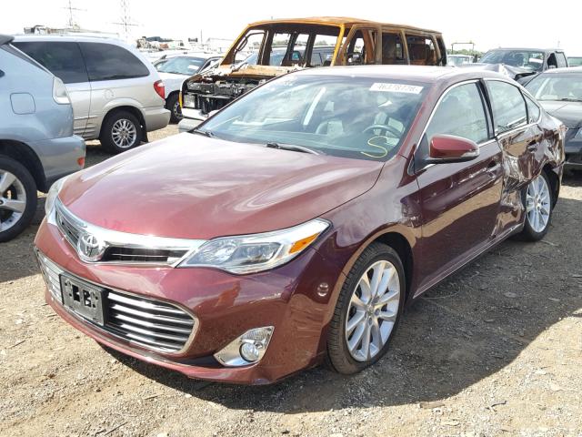 4T1BK1EB6DU037017 - 2013 TOYOTA AVALON BAS RED photo 2