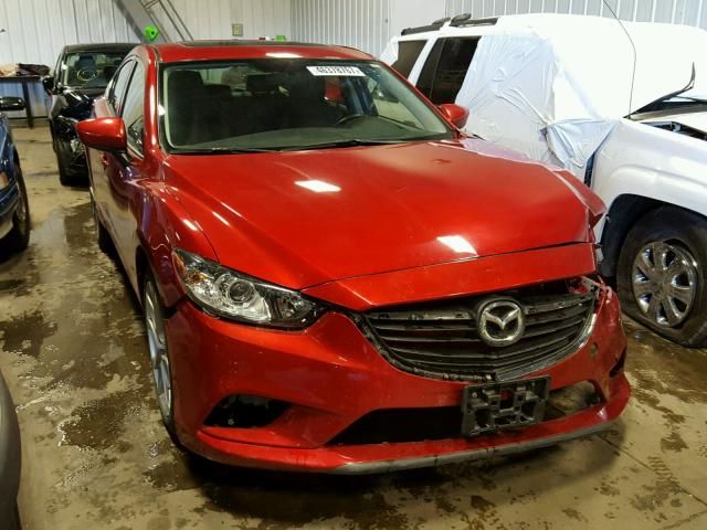 JM1GJ1V63F1166630 - 2015 MAZDA 6 RED photo 1