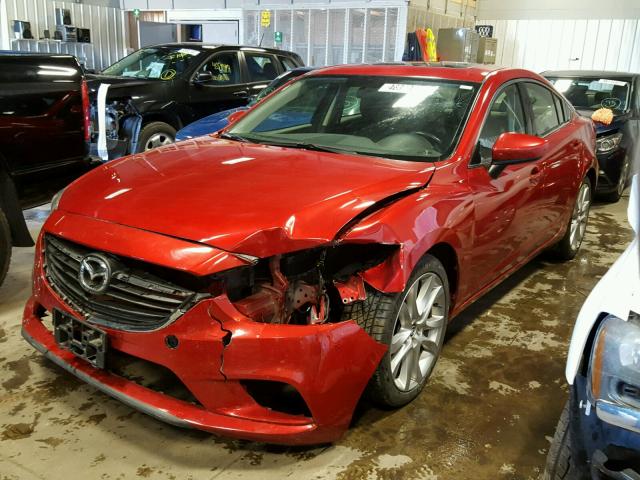 JM1GJ1V63F1166630 - 2015 MAZDA 6 RED photo 2