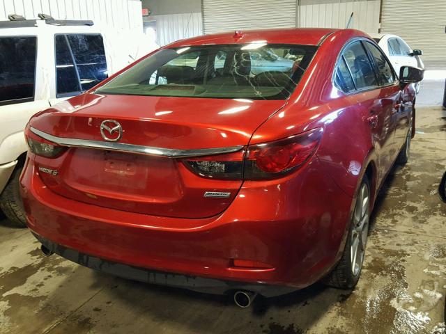 JM1GJ1V63F1166630 - 2015 MAZDA 6 RED photo 4