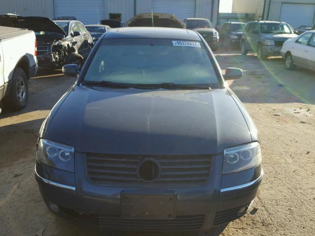 WVWPD63BX1P128337 - 2001 VOLKSWAGEN PASSAT BLUE photo 9