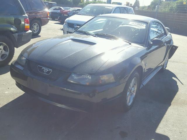 1FAFP40491F183970 - 2001 FORD MUSTANG BLACK photo 2