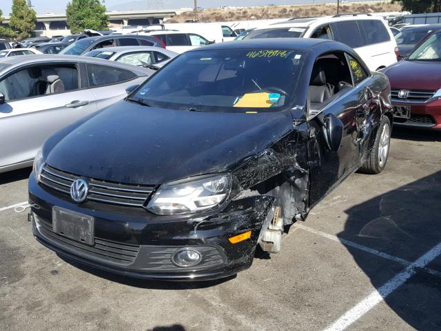 WVWFW7AH5CV021312 - 2012 VOLKSWAGEN EOS LUX Чорний фото 2