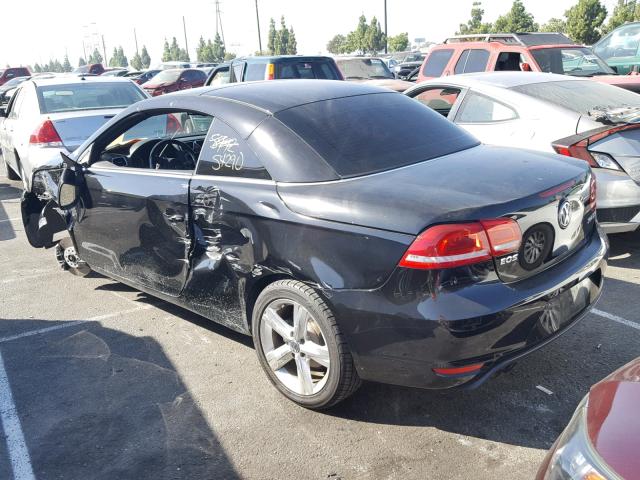 WVWFW7AH5CV021312 - 2012 VOLKSWAGEN EOS LUX Чорний фото 3