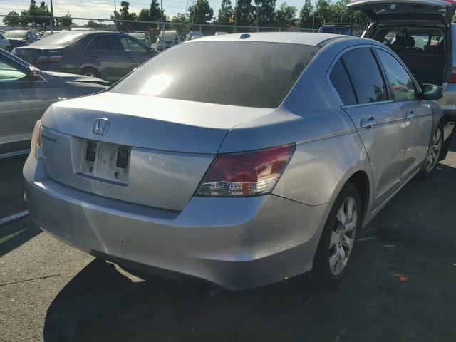 1HGCP26898A081363 - 2008 HONDA ACCORD EXL SILVER photo 4