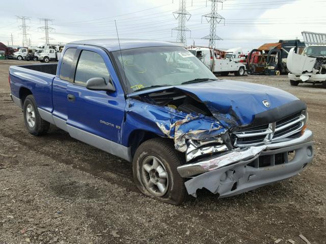 1B7GL23X5VS285784 - 1997 DODGE DAKOTA BLUE photo 1