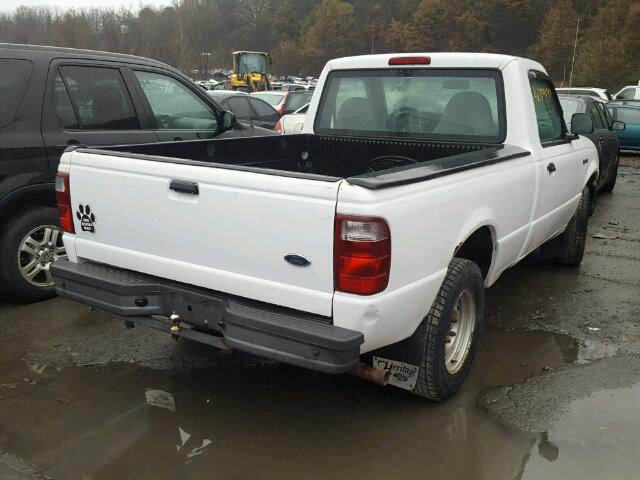 1FTYR10D11TA80295 - 2001 FORD RANGER WHITE photo 4