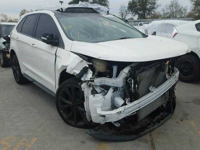 2FMTK4APXFBC42422 - 2015 FORD EDGE SPORT WHITE photo 1