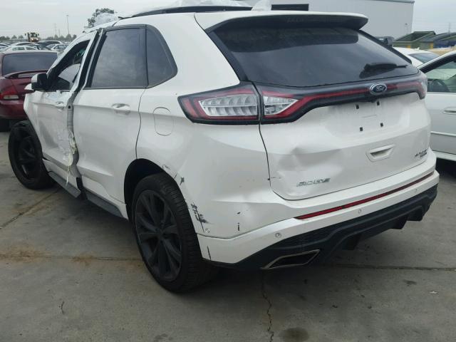 2FMTK4APXFBC42422 - 2015 FORD EDGE SPORT WHITE photo 3