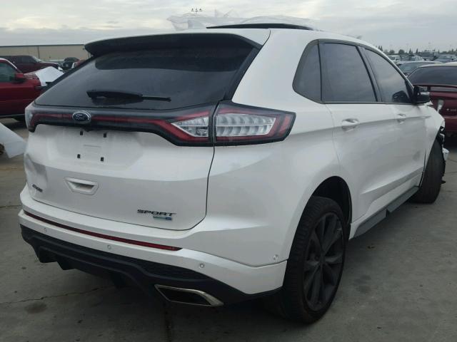 2FMTK4APXFBC42422 - 2015 FORD EDGE SPORT WHITE photo 4