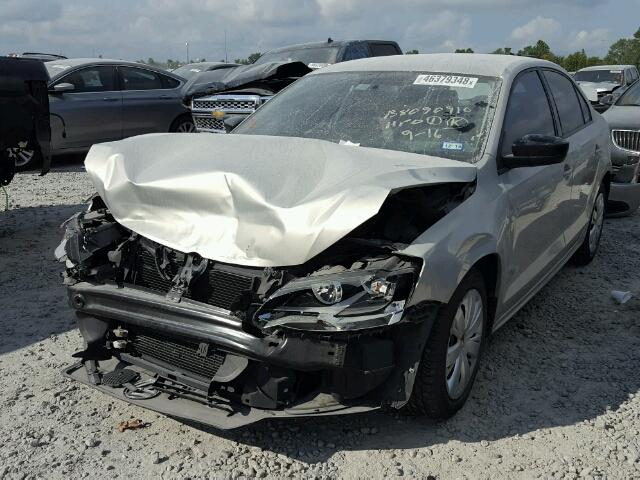 3VW2K7AJ6BM378789 - 2011 VOLKSWAGEN JETTA BASE SILVER photo 2