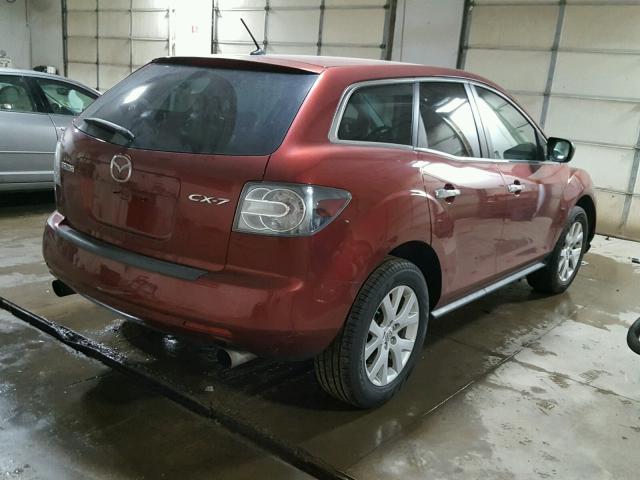 JM3ER293780172372 - 2008 MAZDA CX-7 RED photo 4