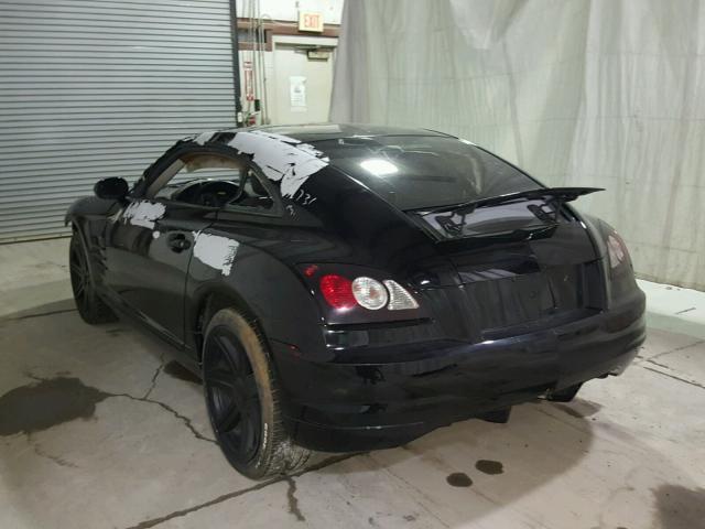 1C3LN59L07X073576 - 2007 CHRYSLER CROSSFIRE BLACK photo 3