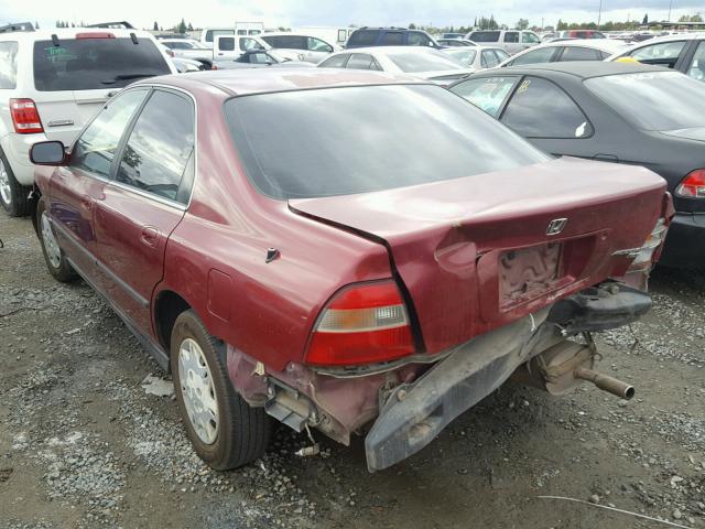 1HGCD5631SA049240 - 1995 HONDA ACCORD RED photo 3