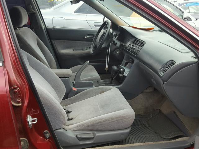 1HGCD5631SA049240 - 1995 HONDA ACCORD RED photo 5