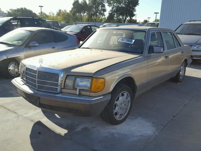 WDBCA35D4HA291890 - 1987 MERCEDES-BENZ 420 SEL GOLD photo 2