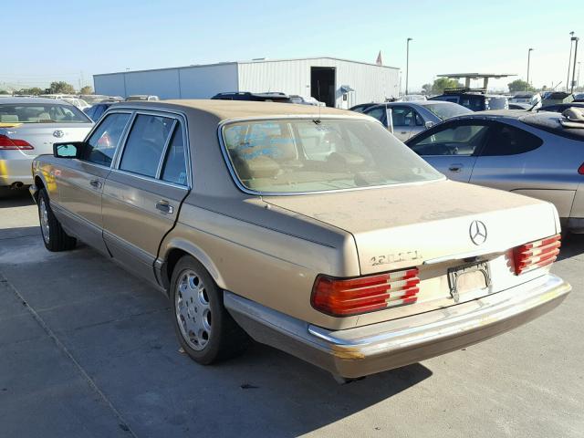 WDBCA35D4HA291890 - 1987 MERCEDES-BENZ 420 SEL GOLD photo 3