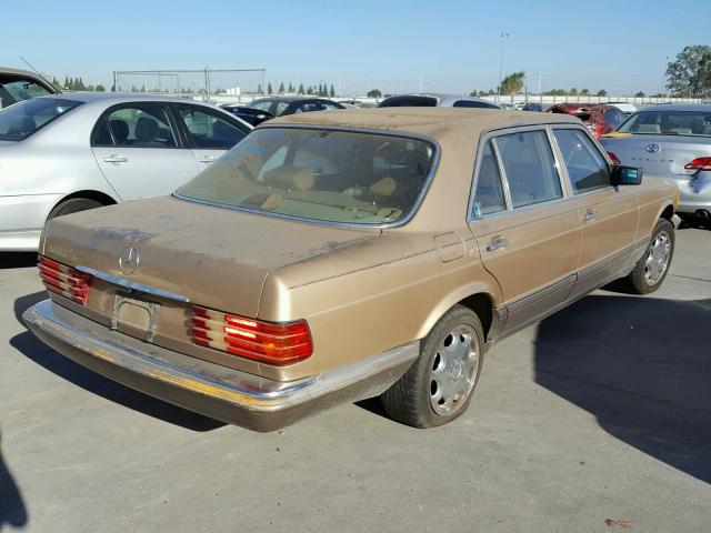 WDBCA35D4HA291890 - 1987 MERCEDES-BENZ 420 SEL GOLD photo 4