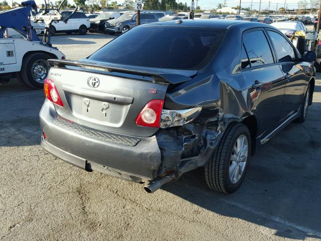 1NXBU4EE0AZ268366 - 2010 TOYOTA COROLLA BA GRAY photo 4