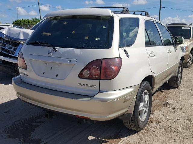 JT6GF10U4X0034790 - 1999 LEXUS RX 300 WHITE photo 4