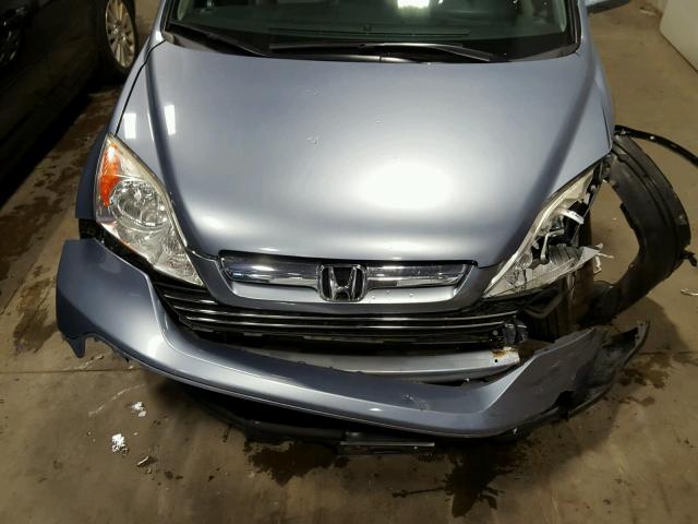 JHLRE48707C069655 - 2007 HONDA CR-V EXL BLUE photo 7