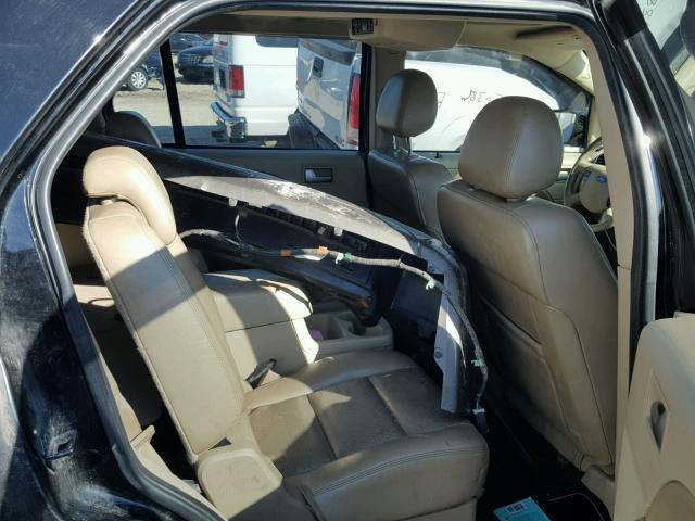 1FMZK05105GA13988 - 2005 FORD FREESTYLE BLACK photo 6