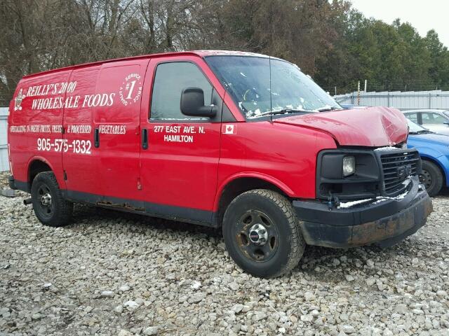 1GTEG15X061190236 - 2006 GMC SAVANA G15 RED photo 1