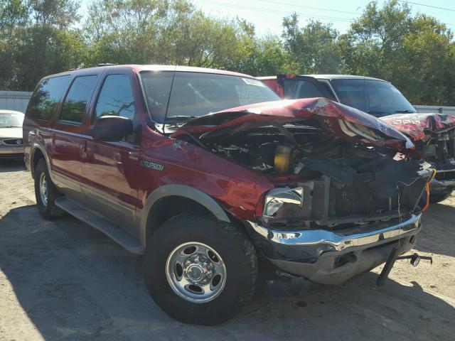 1FMNU42S0YEB85516 - 2000 FORD EXCURSION RED photo 1