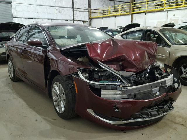 1C3CCCAB5FN660346 - 2015 CHRYSLER 200 LIMITE MAROON photo 1