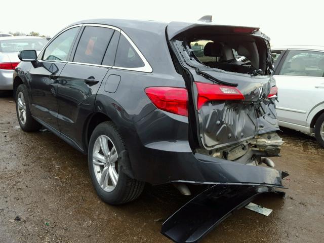 5J8TB3H57FL017296 - 2015 ACURA RDX TECHNO CHARCOAL photo 3