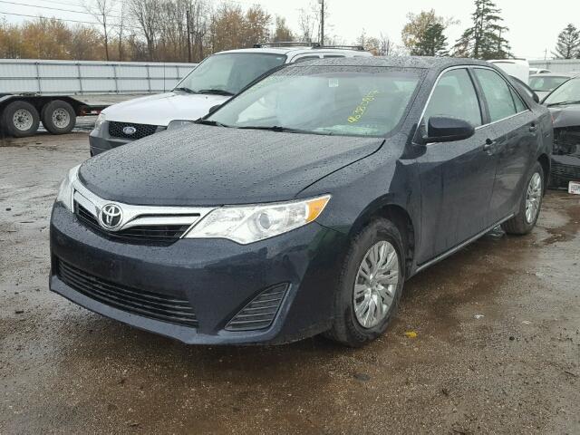 4T4BF1FK8DR334900 - 2013 TOYOTA CAMRY L BLACK photo 2