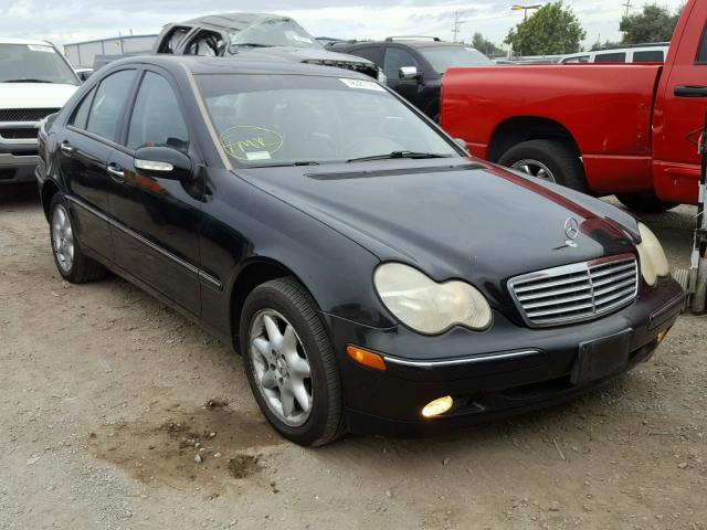 WDBRF61J43F438746 - 2003 MERCEDES-BENZ C 240 BLACK photo 1