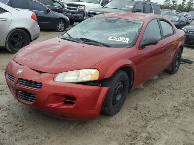 1B3EL36X82N152571 - 2002 DODGE STRATUS SE RED photo 2