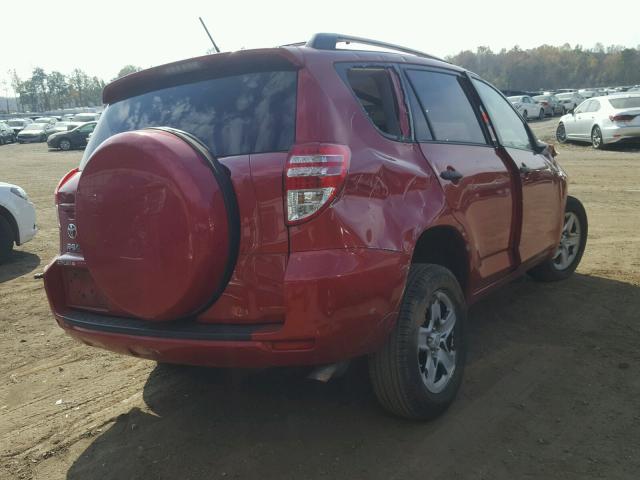 2T3ZF4DV2BW053347 - 2011 TOYOTA RAV4 RED photo 4