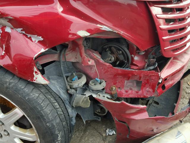 3A8FY48B68T112924 - 2008 CHRYSLER PT CRUISER RED photo 10