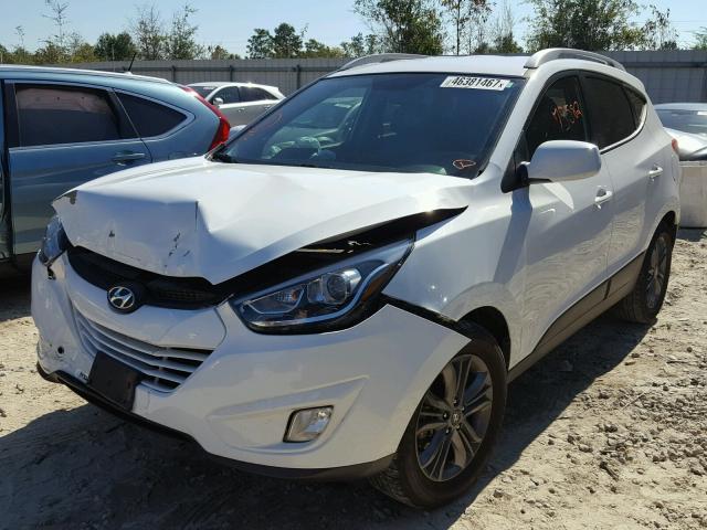 KM8JU3AG7FU073742 - 2015 HYUNDAI TUCSON WHITE photo 2