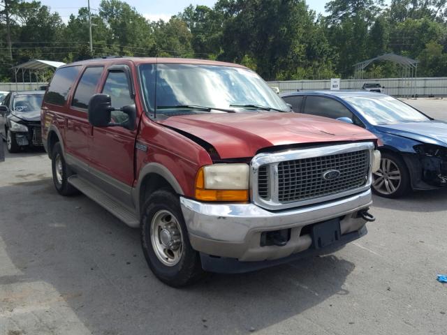 1FMNU42S5YED79040 - 2000 FORD EXCURSION RED photo 1