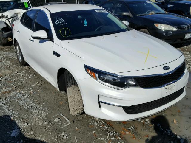 5XXGT4L30GG118769 - 2016 KIA OPTIMA LX WHITE photo 1